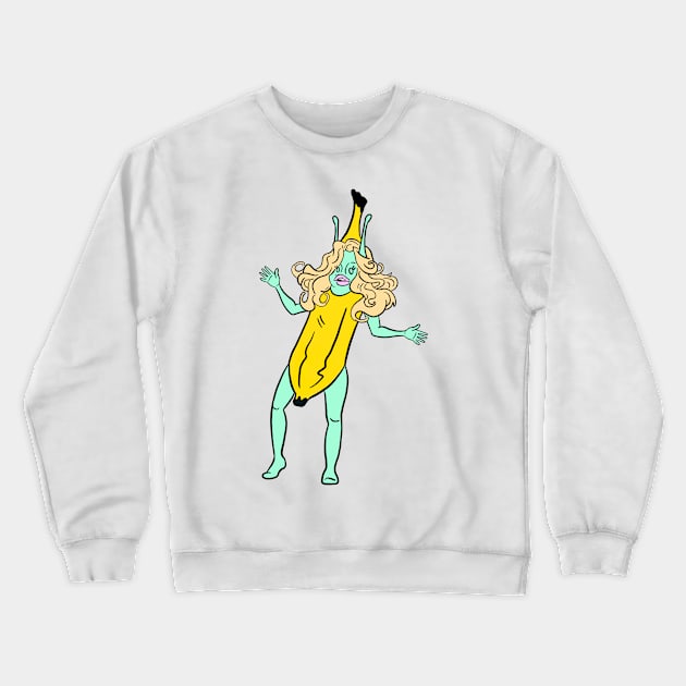 Banana Babe Crewneck Sweatshirt by Sasha Banana 